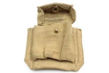 Ww2 cartridge pouch made of linen, English