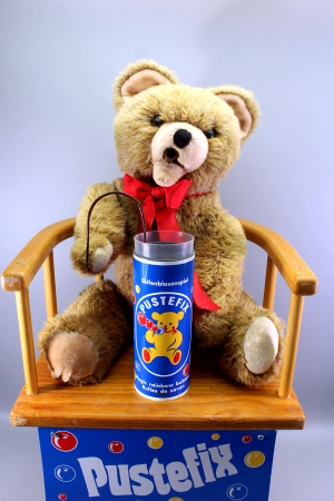 Preview: Pustefix Bär, Pustebär, Originaler Pustefix Seifenblasen Bär im Top-Zustand