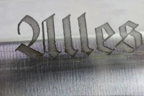 SA Dienstdolch Frühe Variante - Julius Bahrl Jr. Solingen, NS gestempelt mit Plisterschliff und Gehänge