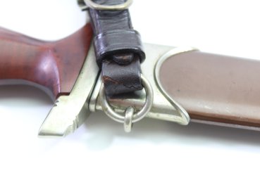 Preview: SA Service Dagger, Early Variant - Julius Bahrl Jr., Solingen, NS stamped with blister finish and hanger