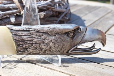 Preview: SS Junkerschule Klagenfurt Zeitungswender / Brieföffner Mammut Elfenbein mit Silbermontur 800 er Silber Walter Bestmann