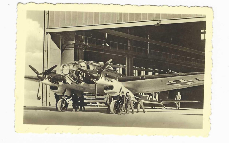 Heinkel He 111 Fighter Aircraft – Historical Press and Collector's Photo