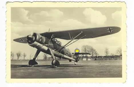 Mehrzweckflugzeug Henschel HS 126 Historisches Presse- und Sammlerfoto