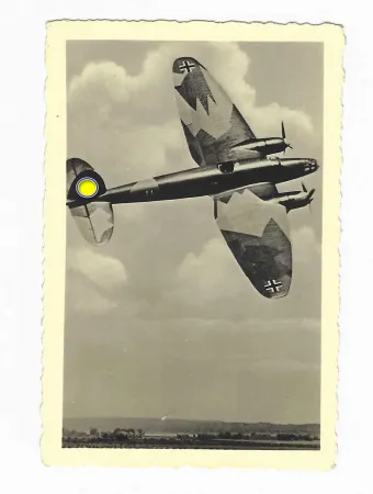 Kampflugzeug Heinkel HE 111 Historisches Presse- und Sammlerfoto