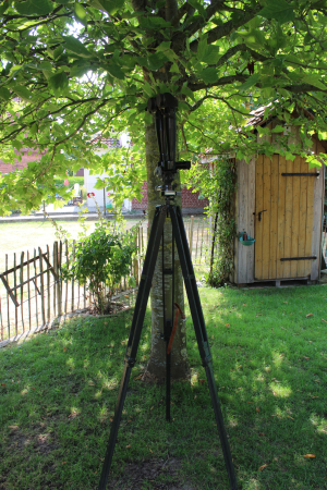 Frühes sowjetisches Scherenfernrohr ASzT 10x45 von 1956 – markiert und gestempelt