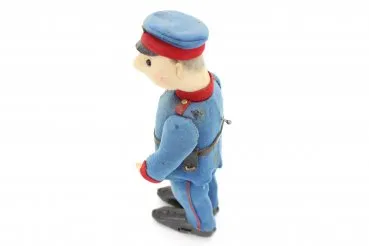 Old tin toy Schuco Automato French soldier from 1914, Schuco soldier - dancing figure