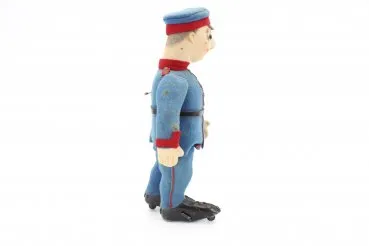 Old tin toy Schuco Automato French soldier from 1914, Schuco soldier - dancing figure