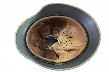 Ww2 Wehrmacht DAK  Afrika Stahlhelm M40 mit 1 Emblem Afrikakorps - Tarnlackierung