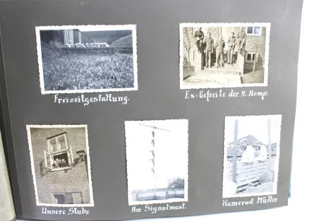 Photo albums belonging to a naval soldier on a submarine, torpedo boat Jaguar, and submarine escort vessel Saar