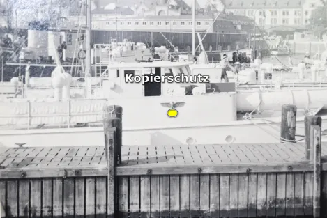 Photo albums belonging to a naval soldier on a submarine, torpedo boat Jaguar, and submarine escort vessel Saar