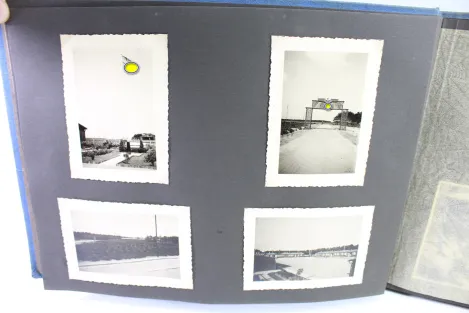 Photo albums belonging to a naval soldier on a submarine, torpedo boat Jaguar, and submarine escort vessel Saar