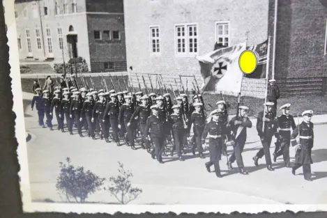 Photo albums belonging to a naval soldier on a submarine, torpedo boat Jaguar, and submarine escort vessel Saar