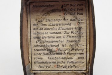 Ww2 news unit element inspector Wehrmacht for measuring field telephones, flap cabinet