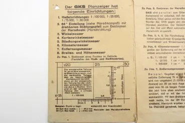 Ww2 Wehrmacht GKS Plananzeiger Model E mit Beschreibung und original Verpackung für Wehr und Geländedienst