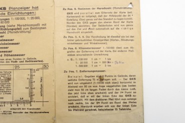 Ww2 Wehrmacht GKS Plananzeiger Model E mit Beschreibung und original Verpackung für Wehr und Geländedienst