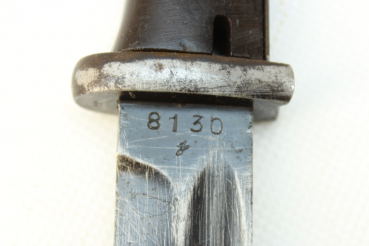 ww2 German K98 bayonet for sidearms, Bakelite handle, manufacturer E. & F. Hörster, matching numbers