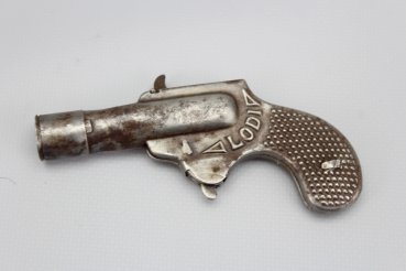 Antique toy tin toy cracker children pistol brand LODI 1920 DRGM