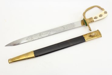 Alcoso cutlass with a knuckle-bow hilt for head rangers in the forest service