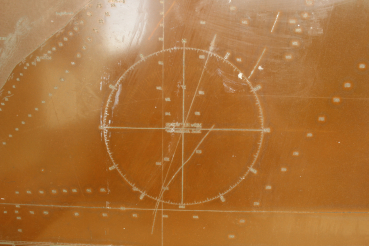 Extremely rare large printing plate for Wehrmacht nautical charts, large fish bay to Guano Huk, Africa 106 x 74 cm