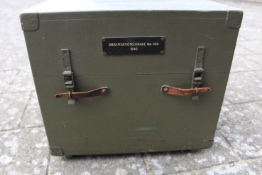 Ww2 Flakfernrohr, Flakglas 1940 Schweden, Nife 8x50, Strichplatte mit Beleuchtung, Zustand 1, mit Transportbox