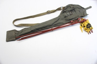 Ww2 Wehrmacht original bag with 6 mines warning flags