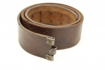 Ww2 Wehrmacht DJ leather belt brown Rare brown leather belt DJ