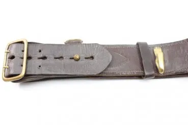 Ww2 2 thorn leather belt brown, probably Russian