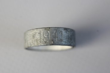Aluminum bearing ring engraved 1941