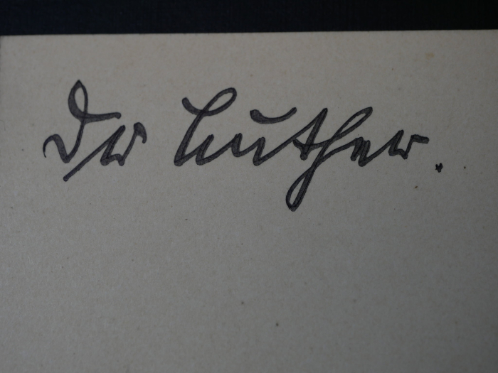 Autograph – Hans Luther (1879–1962), German politician, Chancellor of the Weimar Republic