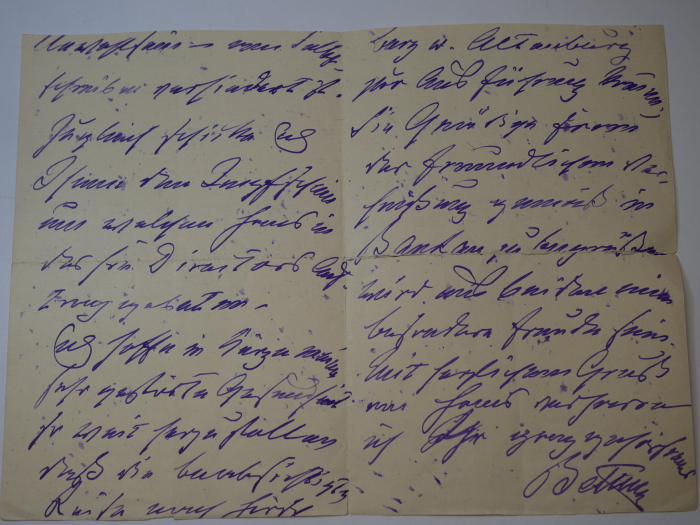 Autograph - Eduard Georg Graf von Bethusy-Huc (1829-1893), eigenhändig geschriebener Brief