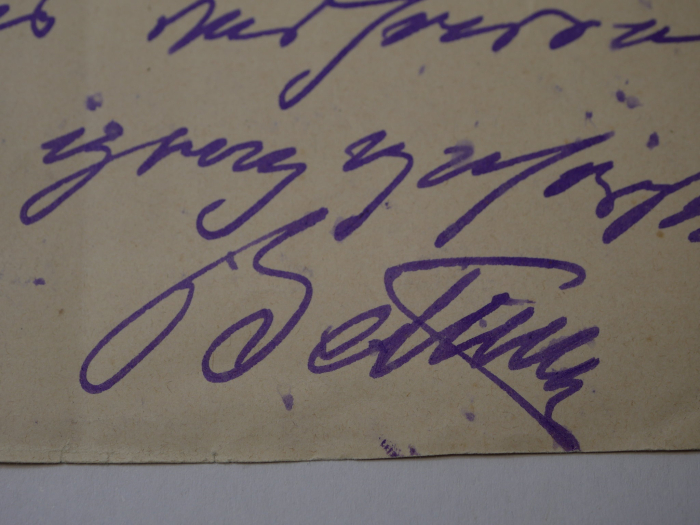 Autograph - Eduard Georg Graf von Bethusy-Huc (1829-1893), eigenhändig geschriebener Brief