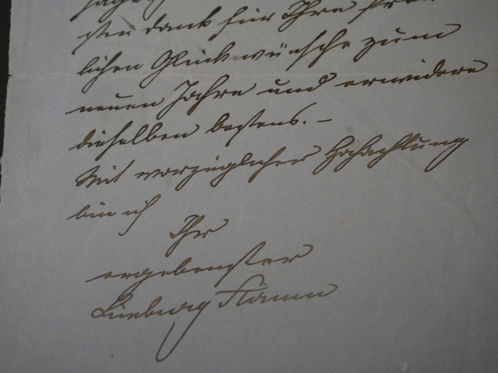 Autograph - Friedrich Graf zu Limburg-Stirum, deutscher Diplomat, Politiker und Staatssekretär im Auswärtigen Amt des Deutschen Kaiserreichs