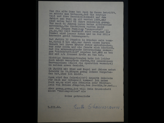 Autograph – Ruth Schaumann (1899–1975), writer, sculptor, and graphic artist