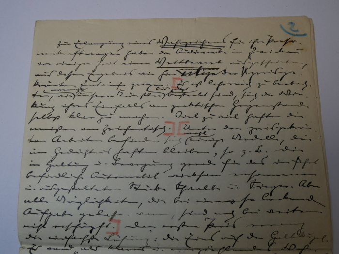 Autograph - Paul Oskar Höcker (1865 - 1944), Schriftsteller - eigenhändiges, dreieinhalbseitiges Manuskript