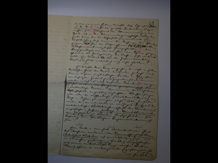 Autograph - Paul Oskar Höcker (1865 - 1944), Schriftsteller - eigenhändiges, dreieinhalbseitiges Manuskript