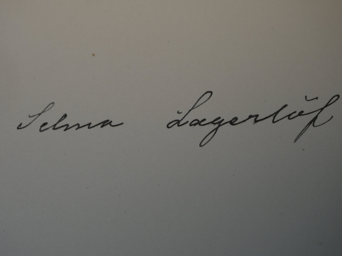 Autograph - Selma Lagerlöf (1858-1940) - Karte mit eigenhändiger Unterschrift, 1929. Nobelpreis als erste Frau erhalten!!