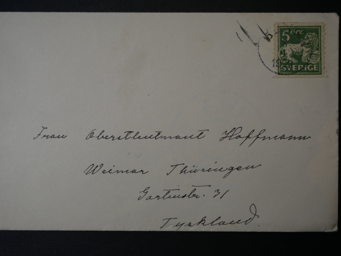 Autograph - Selma Lagerlöf (1858-1940) - Karte mit eigenhändiger Unterschrift, 1929. Nobelpreis als erste Frau erhalten!!