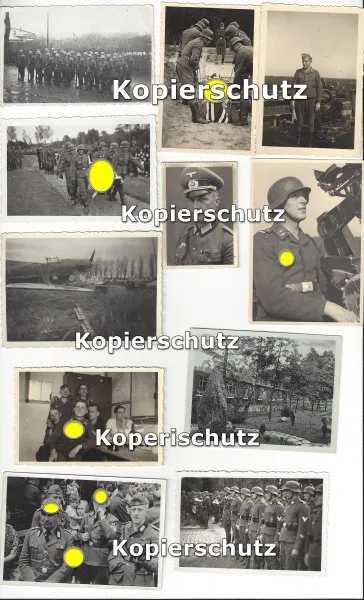 Konvolut 85 Fotos, Uniformen, Flugzeeug etc