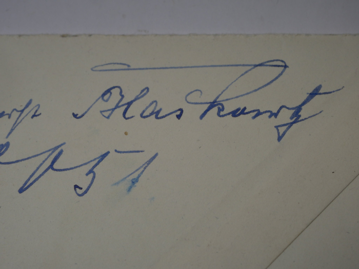 Autograph - Generaloberst Johannes Blaskowitz (1883 - 1948) - Generaloberst, Ritterkreuzträger mit Eichenlaub und Schwerter