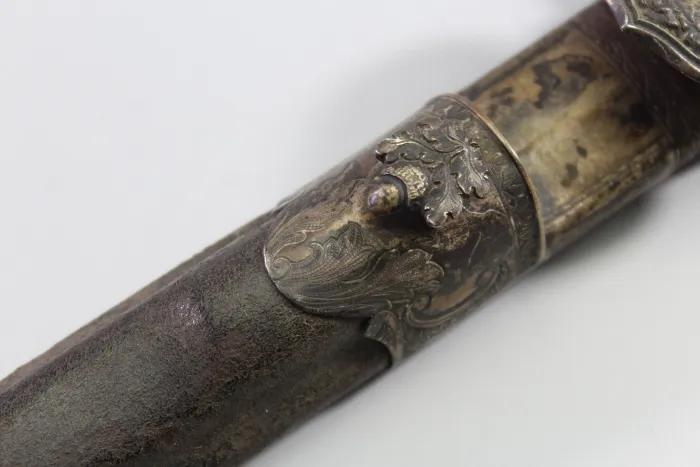 Bear Hunter / Hunting Sword with Silver Fittings 1853