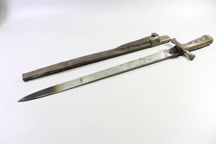Bear Hunter / Hunting Sword with Silver Fittings 1853