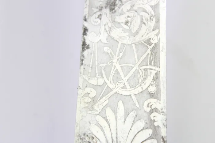 Bear Hunter / Hunting Sword with Silver Fittings 1853