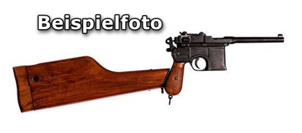 Gewehrschaft für Mauser Parabellum Pistole mit Zertifikat von 1981 Nachbau