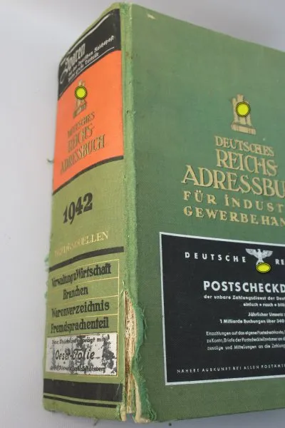 Deutsches Reichs-Adressbuch für Industrie, Gewerbe, Handel. Ausgabe 1942
