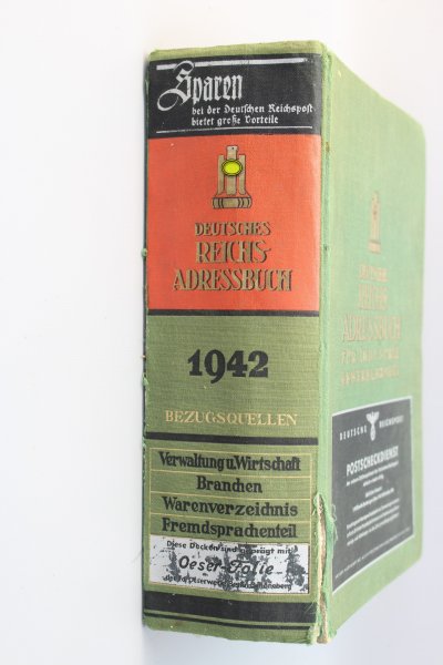 Deutsches Reichs-Adressbuch für Industrie, Gewerbe, Handel. Ausgabe 1942
