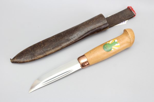 Finnisches Jagdmesser, Messer1940 in Lederscheide