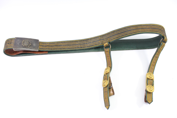 Forstkoppel Dienst Gehänge für Säbel aus dem Herzogtum Sachsen Altenburg