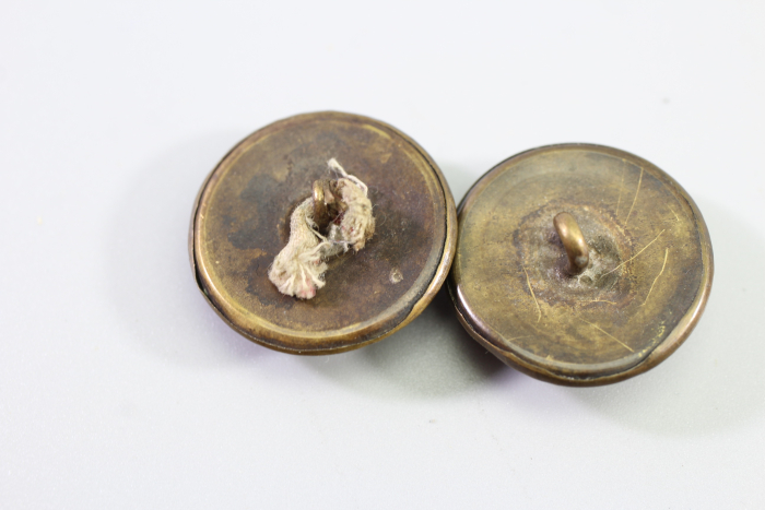 Original Metall Uniform Knopf, Uniformknopf/ Livreekopf mit Wappen