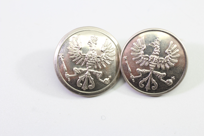 2x Uniformknopf Preussen Original Metall  Original Metall Uniform Knopf
