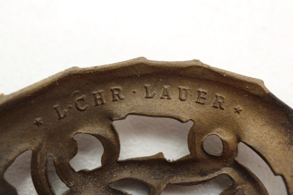 DRL sports badge in bronze, L. CHR. Lauer Nuremberg - Berlin